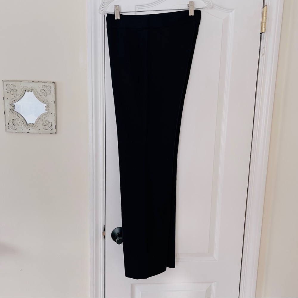 Banana Republic black lined trousers/slacks.  6